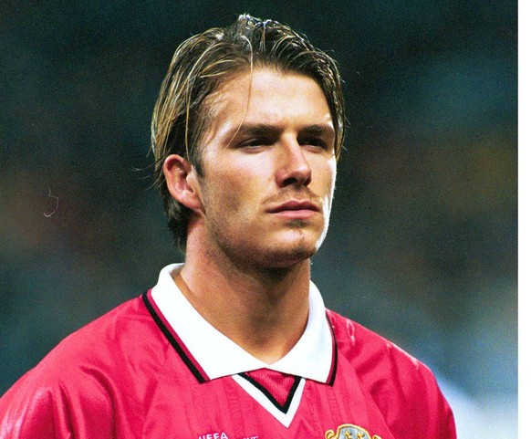 DAVID BECKHAM FOOTBALL MARSEILLE/MANCHESTER MATCH TERRAIN PLAN AMERICAIN *** DAVID BECKHAM Fussball Marseille Manchester MATCH GRUNDST