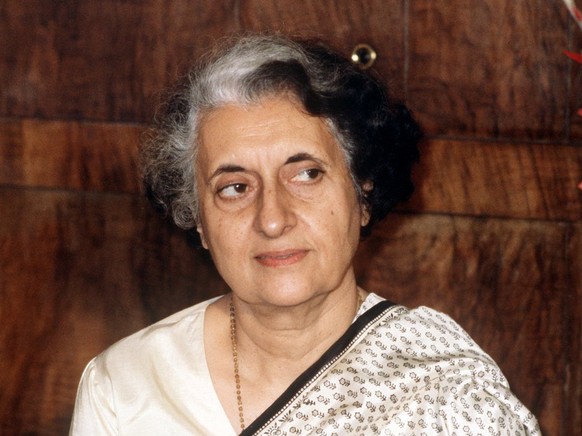 Die am 19. November 1917 in Allahabad geborene indische Politikerin Indira Gandhi im Maerz 1981. Die Tochter des ersten indischen Premierministers Jawaharlal Pandit Nehru war von 1966-77 Premierminist ...
