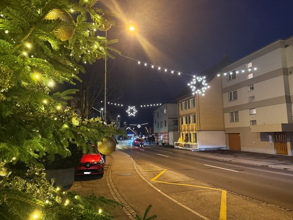 Weihnachtsbeleuchtung Schübelbach SZ Siebnen
