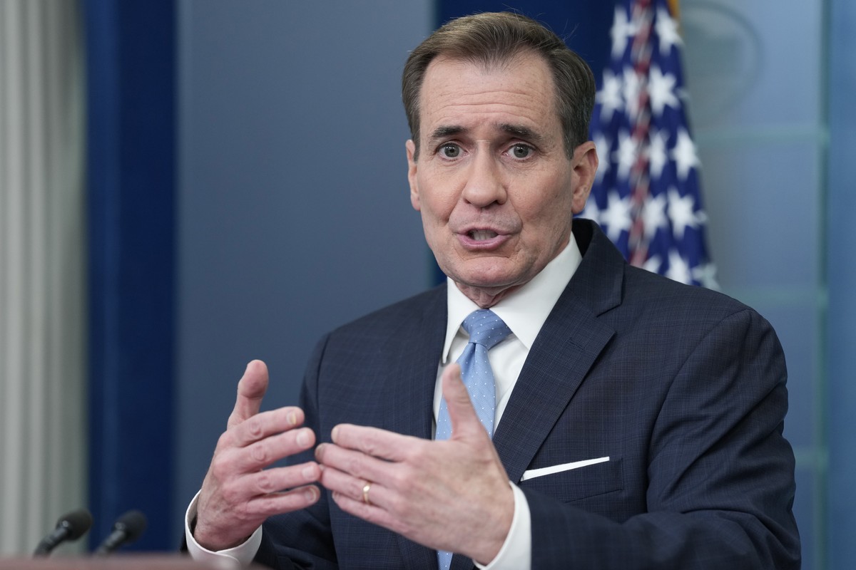 White House National Security Council spokesman John Kirby speaks during the daily briefing at the White House in Washington, Wednesday, Jan. 25, 2023. (AP Photo/Susan Walsh)