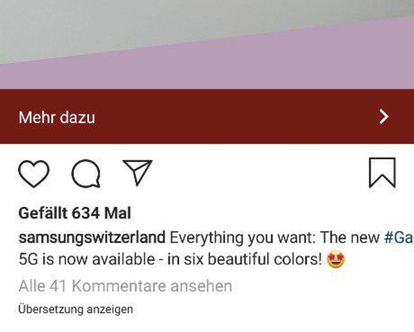 Instagram ist eine der Apps, die mit dem schmalen Screen Mühe hat.