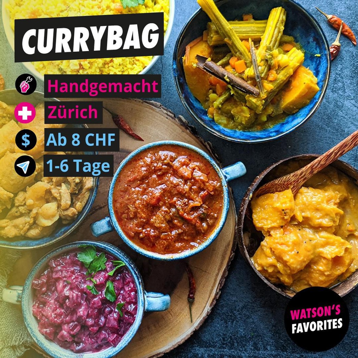 Die Curries von Currybag