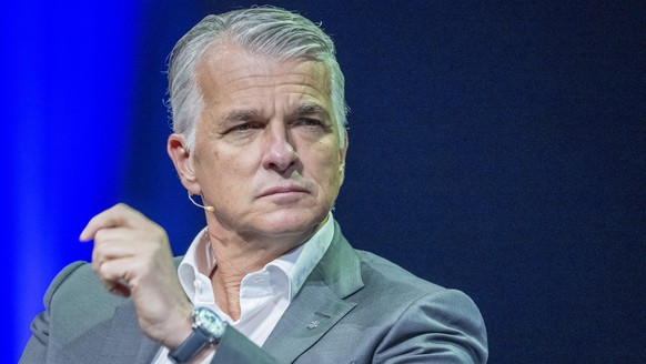 Der CEO der UBS, Sergio Ermotti anlaesslich des Swiss Media Forum vom Donnerstag, 23. Mai 2023 im KKL in Luzern. (KEYSTONE/Urs Flueeler)