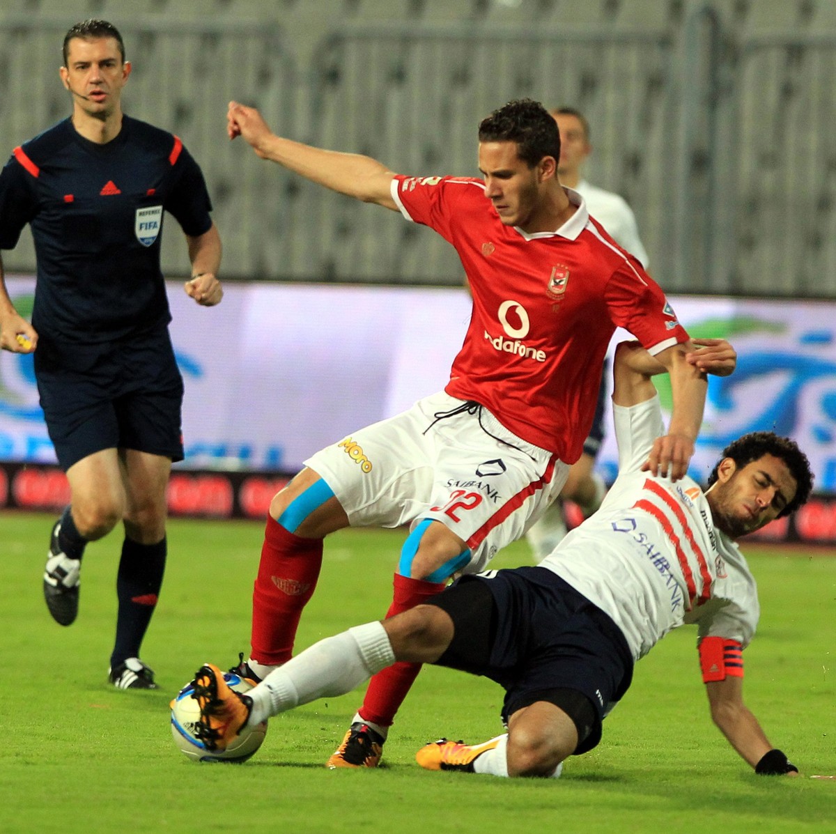 Aufsässig: Gaber (rechts) in einer Partie gegen Al-Ahly.