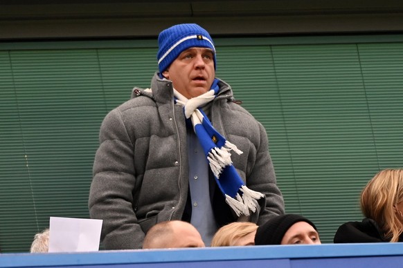 epa10502697 Chelsea owner Todd Boehly attends the English Premier League soccer match between Chelsea FC and Leeds United in London, Britain, 04 March 2023. EPA/Andy Rain EDITORIAL USE ONLY. No use wi ...
