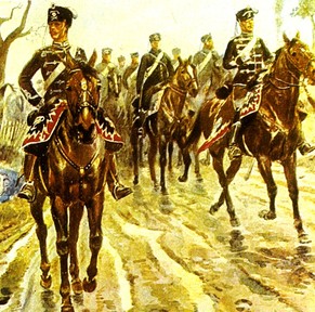 Die preussische Armee hoch zu Ross.