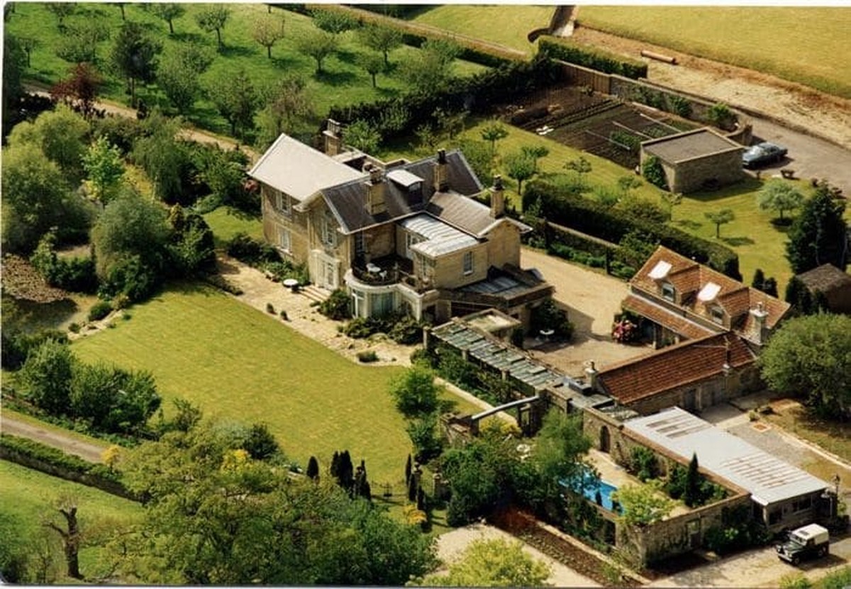 Ray Mill House, vue du ciel.