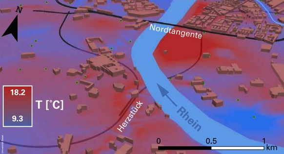 S-Bahn-Tunnel Basel Wärme Grundwasser Studie