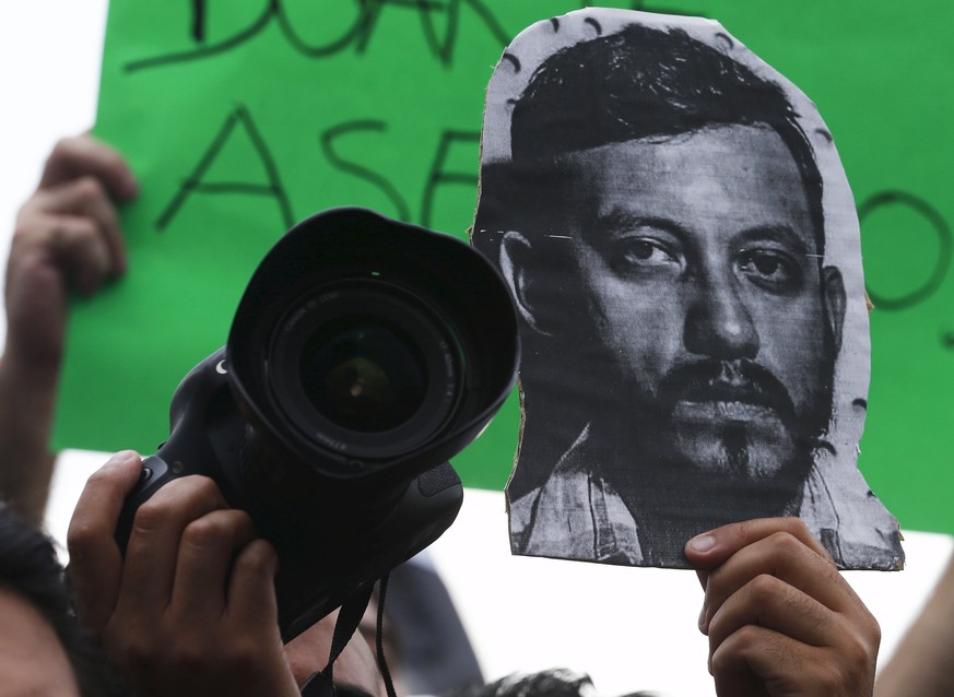 Demonstration für Ruben Espinosa.