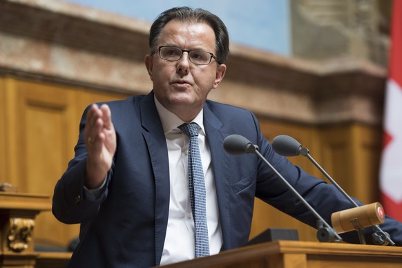 Peter Schilliger, FDP-LU, spricht an der Fruehlingssession der Eidgenoessischen Raete, am Mittwoch, 8. Maerz 2017, im Nationalrat in Bern. (KEYSTONE/Anthony Anex)