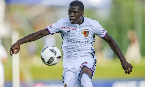 01.07.2016; Geretsried; Fussball - TSV 1860 Muenchen - FC Basel; 
Derek Kutesa (Basel) 
(Andy Mueller/freshfocus)