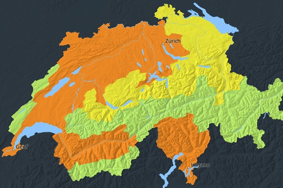 Hitzewarnung Meteo Schweiz 13. August 2025