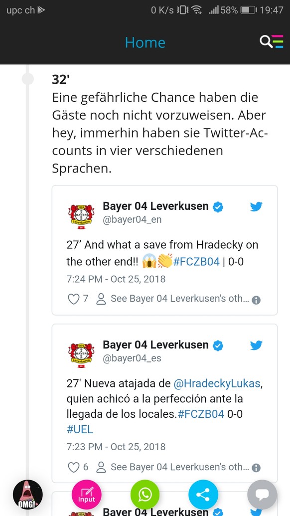 Starker Auftritt! Der FCZ fÃ¼hrt zur Pause gegen Leverkusen
ððððð