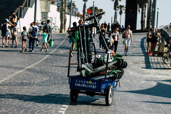 E-Scooter in Tel Aviv.