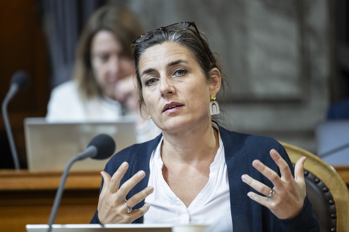 Flavia Wasserfallen, SP-BE, spricht zur Kleinen Kammer, an der Herbstsession der Eidgenoessischen Raete, am Donnerstag, 12. September 2024 im Staenderat in Bern. (KEYSTONE/Alessandro della Valle)