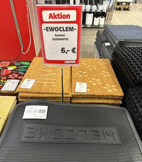 Faildienstag: Fussmatte Welcome