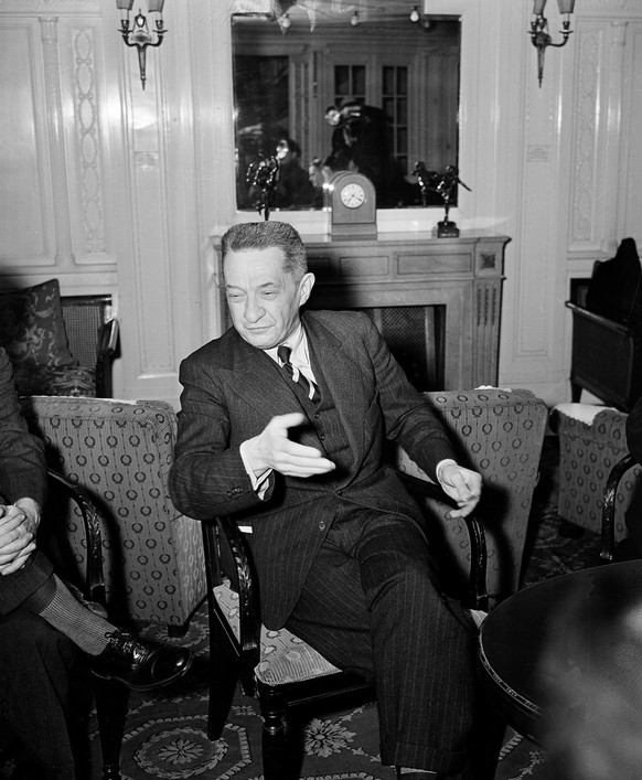 Alexander Kerensky, expatriate and former premier of Russia in 1917, believes that Stalin will eventually fall. He is seen in New York, March 2, 1938, where he is planning a lecture tour through the U ...