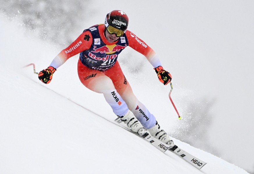 ABD0195_20230121 - KITZB�HEL - �STERREICH: Beat Feuz (SUI) am Samstag, 21. J�nner 2023, w�hrend der Weltcup - Abfahrt der M�nner auf der Streif in Kitzb�hel. - FOTO: APA/HANS KLAUS TECHT