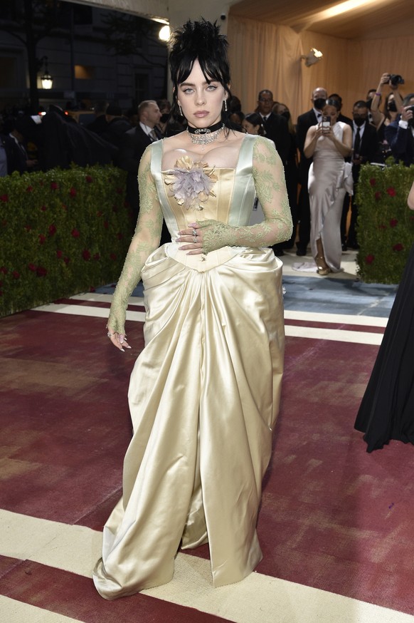 Billie Eilish attends The Metropolitan Museum of Art's Costume Institute benefit gala celebrating the opening of the "In America: An Anthology of Fashion" exhibition on Monday, May 2, 2 ...