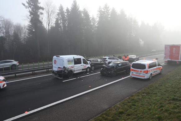 Unfall Gossau A1 25.2.26