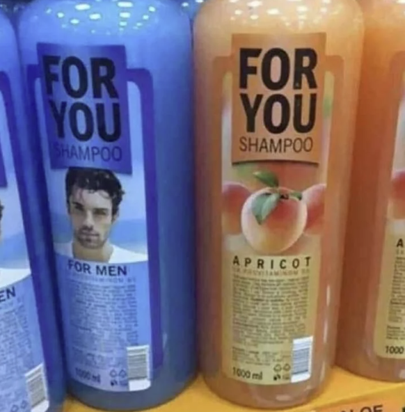 Gegenderte Produkte: Mann und Aprikose