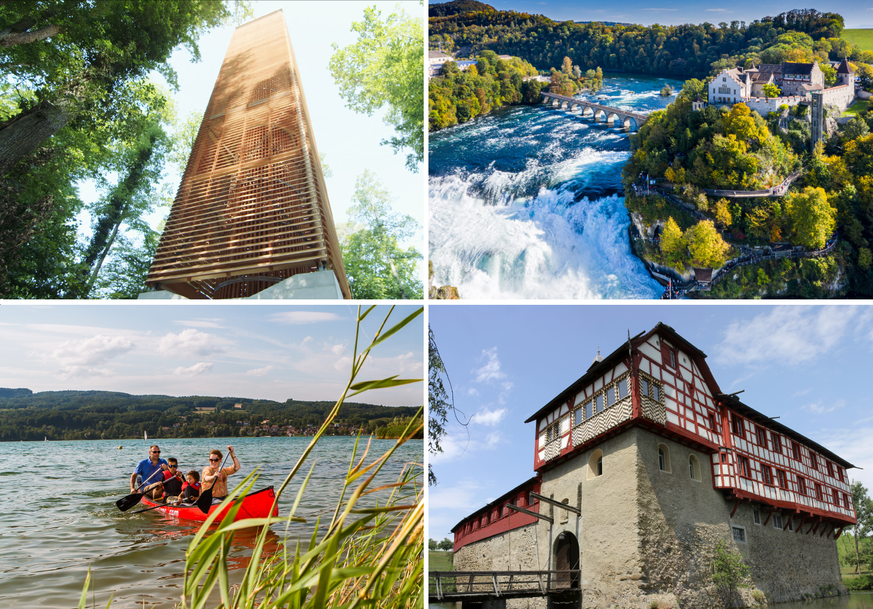 Der Napoleonturm, der Rheinfall, das Wasserschloss Hagenwil und die Kanufahrt auf dem Untersee: Das und vieles mehr wartet im vierten Teil unserer fixfertigen Ferienpläne auf dich.