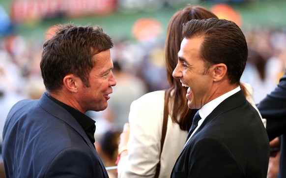 Lothar Matthäus mit Fabio Cannavaro.