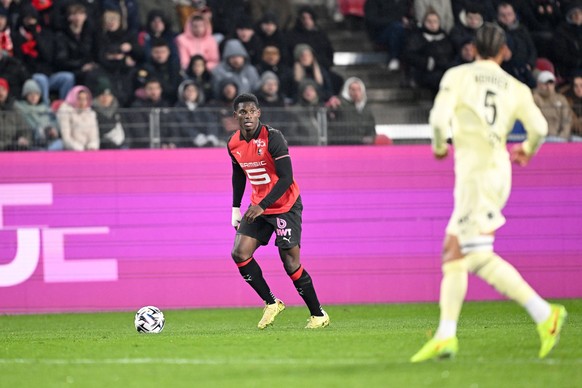 Stade Rennais FC v AS Monaco - Ligue 1 McDonald s 2025/2026 07 Breel EMBOLO srfc during the Ligue 1 McDonald s match between Rennes and Monaco at Roazhon Park on November 22, 2025 in Rennes, France. R ...