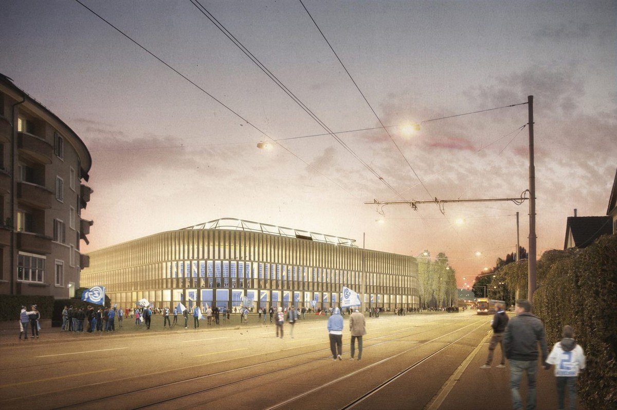 HANDOUT - VISUALISIERUNG --- Visualisierung des Siegerprojekts fuer das neue Stadion Zuerich, vorgestellt am Mittwoch, 24. Oktober 2012, in Zuerich. Das "Hypodrom" wurde vom Architektenbuero ...