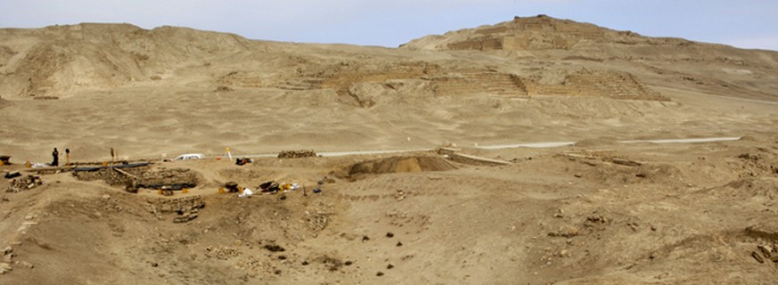 Ausgrabungsstätte Pachacamac.