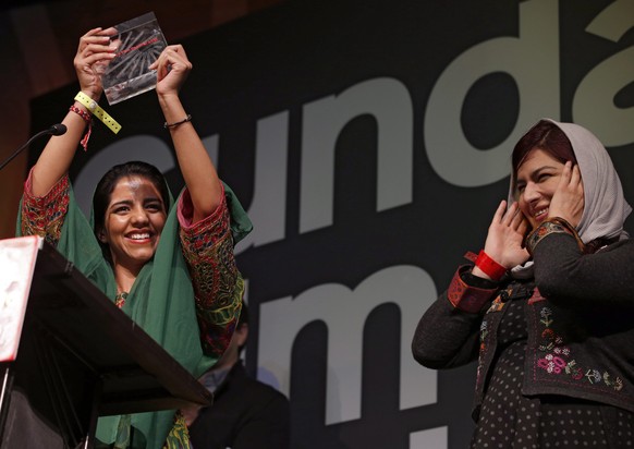 Rokhsareh Ghaem Maghami (L) und Sonita Alizadeh (R) von «Sonita».