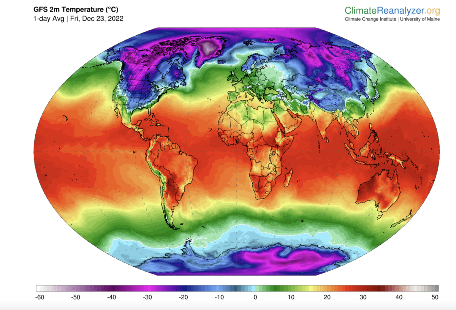 Extremely low temperatures are moving from the north to the south, causing extreme temperatures in the US.