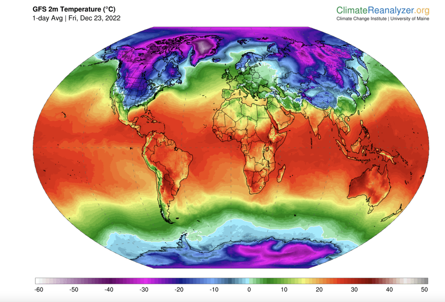 Extrem tiefe Temperaturen drücken vom Norden in den Süden und sorgen in den USA für extreme Temperaturen.