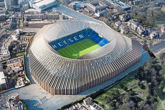So soll die Stamford Bridge dereinst aussehen.
