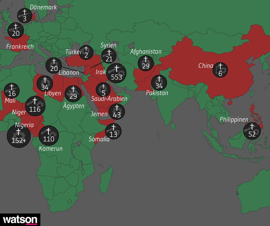 Die Opfer von Terroranschlägen seit Anfang Jahr.