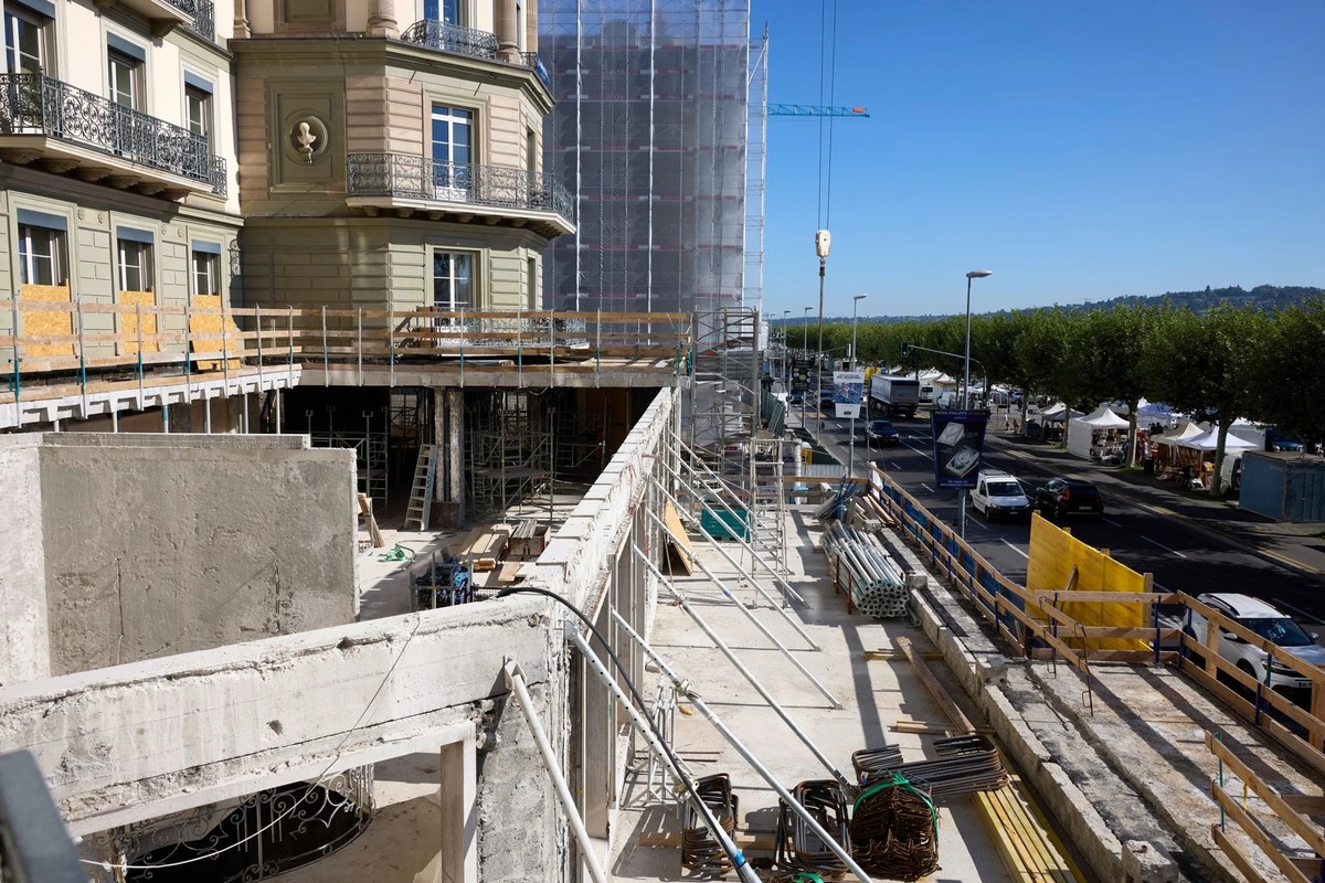 Changement de décor au bord du lac Léman: l'hôtel Beau-Rivage rénove et agrandit sa terrasse.
