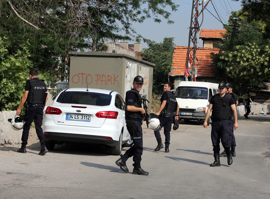 Polizisten in Ankara.&nbsp;