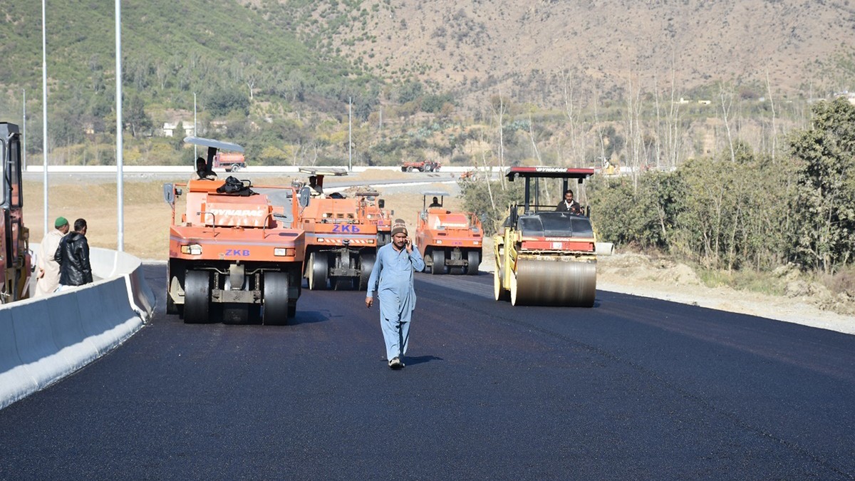 In this Dec. 22, 2017, photo, work in progress at the site of Pakistan China Silk Road in Haripur, Pakistan. From Pakistan to Tanzania to Hungary, projects under Chinese President Xi Jinping's si ...