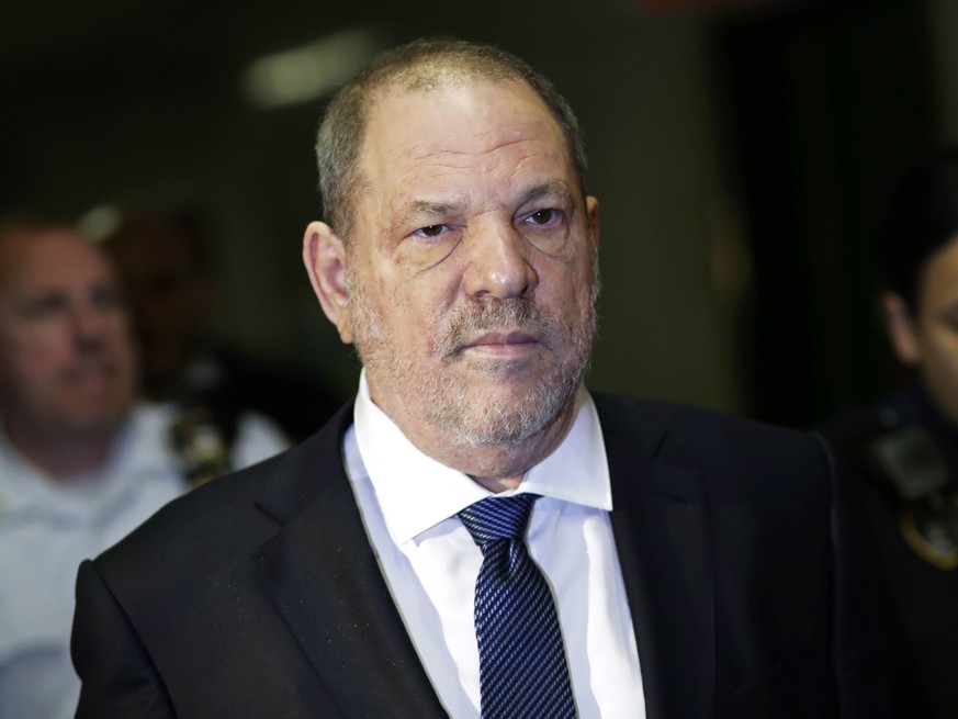 FILE - In this Oct. 11, 2018, file photo, Harvey Weinstein enters State Supreme Court in New York. A tentative deal is close to settling lawsuits brought against the television and film company co-fou ...