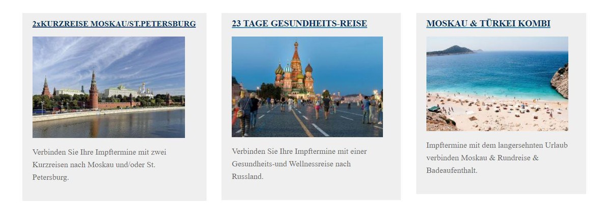 impreisen nach russland