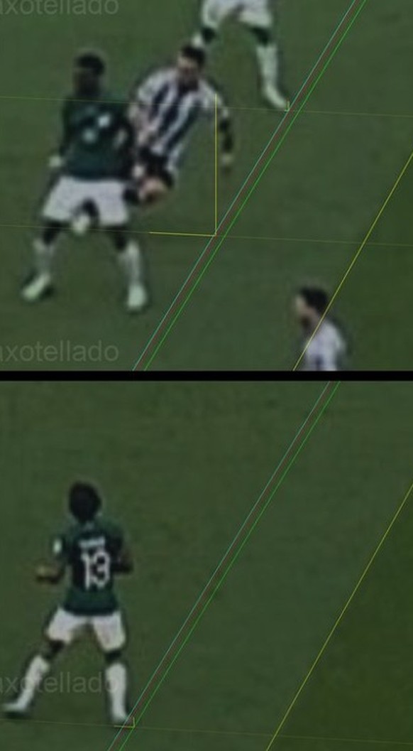Argentinien Saudi-Arabien Offside Martinez