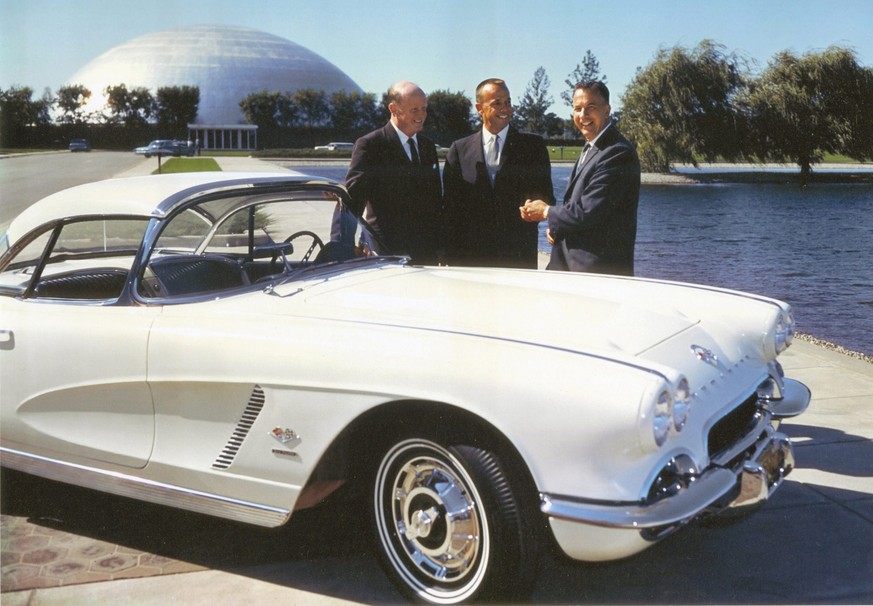 The First Astro-Vette, 1961: Edward N. Cole (Far Left): The General Manager of Chevrolet and Vice President of General Motors. Alan Shepard (Center): A
merica’s first astronaut in space. Bill Mitchell ...