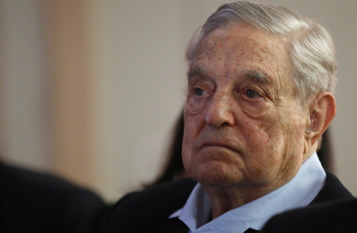 George Soros, Founder and Chairman of the Open Society Foundations listens to the conference after his speech entitled &amp;quot;How to save the European Union&amp;quot; as he attends the European Cou ...