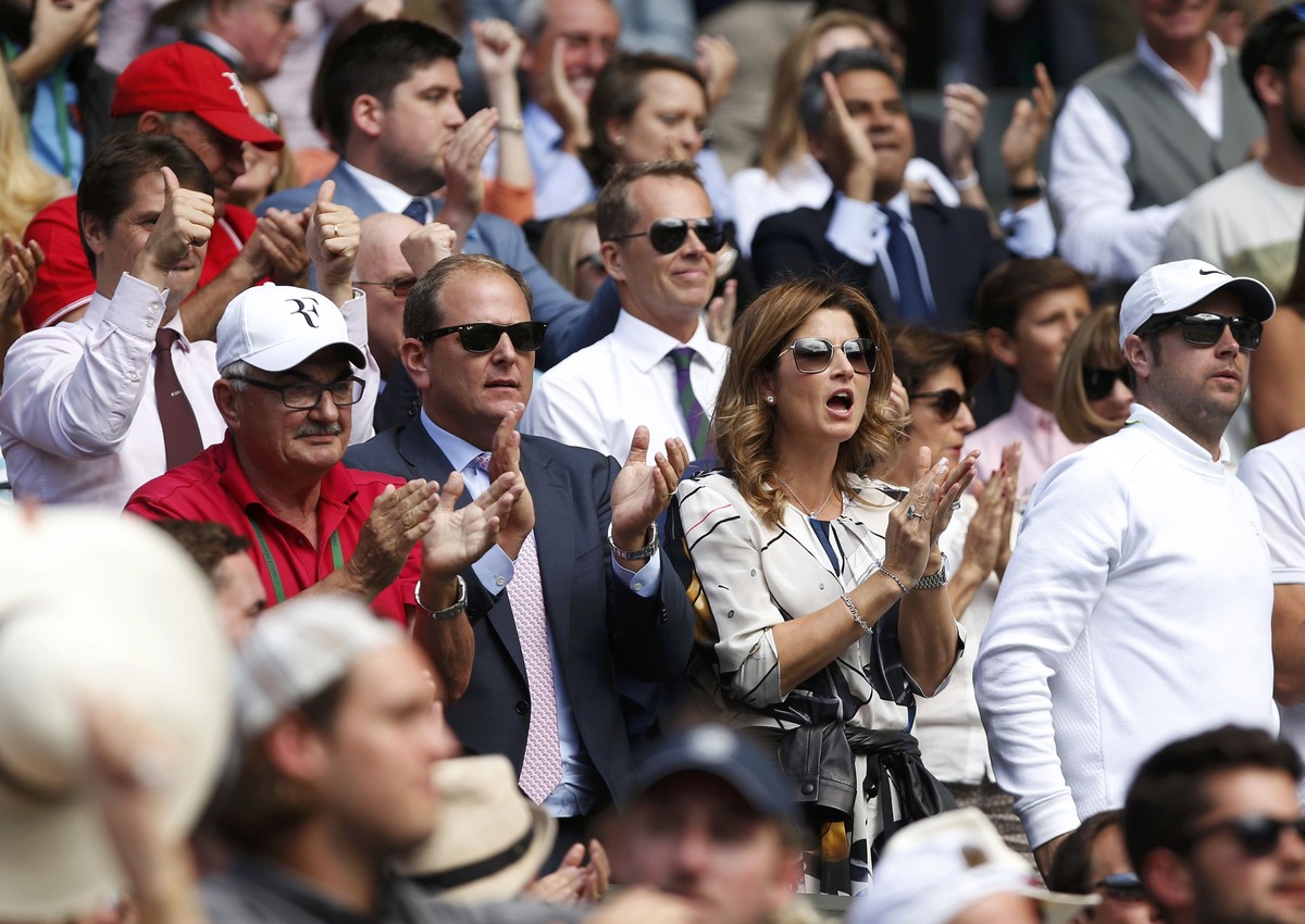 Die Federer-Box in Ekstase.