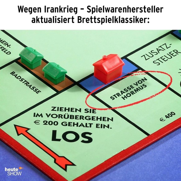 Trump Iran Meme, ZDF Heute Show.