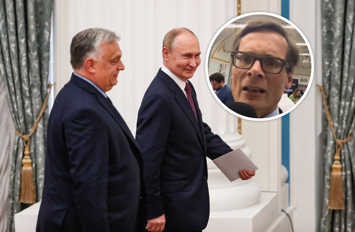 Umstrittener Sololauf nach Moskau: Viktor Orban (links) zu Gast bei Kreml-Chef Wladimir Putin. Mit dabei: Weltwoche-Chef Roger Köppel.