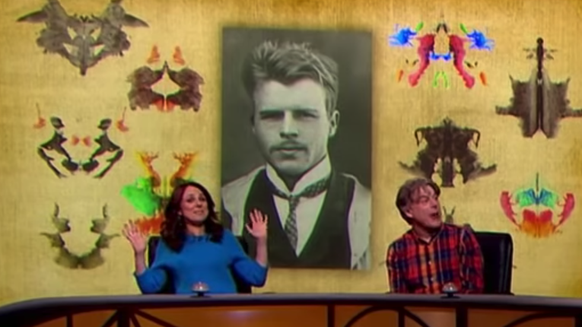 QI quizshow BBC TV fernsehen hermann rorschach cariad lloyd alan davies