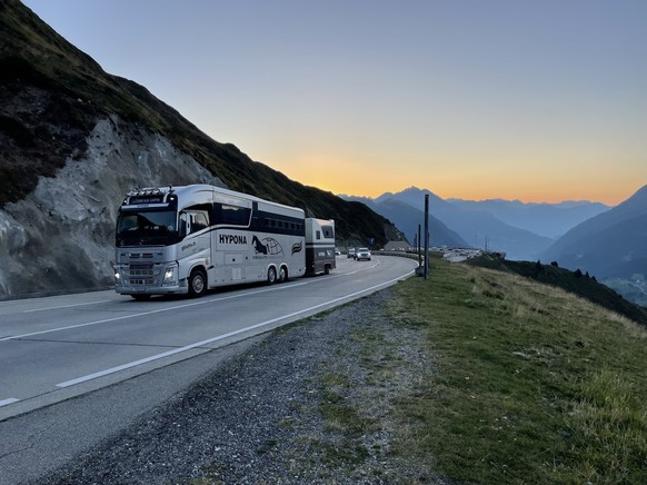 Verkehr auf dem Gotthardpass