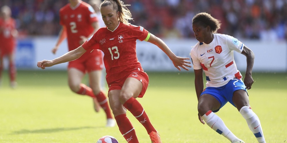 Frauen-EM 2022: Lia Wälti im Spiel gegen die Niederlande.