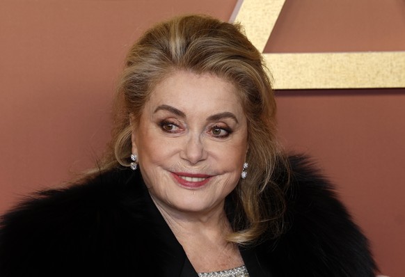 epa11930994 Catherine Deneuve arrives for the 50th annual Cesar awards ceremony held at the Olympia concert hall in Paris, France, 28 February 2025. The awards are presented by the French &#039;Academ ...